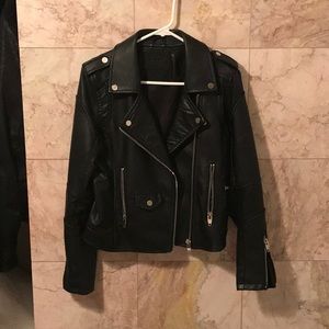 BLANK NYC Faux Leather Moto Jacket